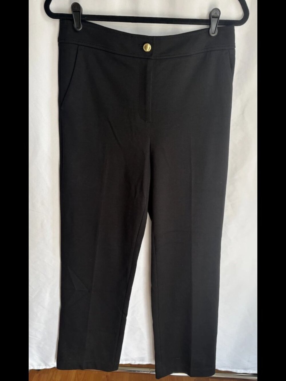 Talbots Womens Black Pants Size 6 Classic Career Dress Slacks Straight Leg